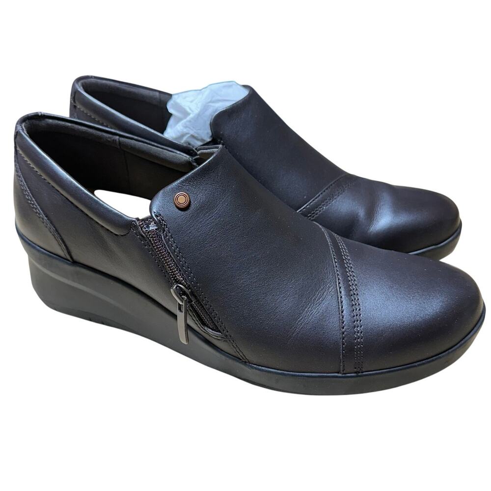 Clarks Women's Collection Suttyn Zip Shoes Brown Women's Size 11 New in Box